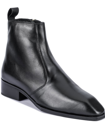S&B Square-Toe Cuban Chelsea - Black