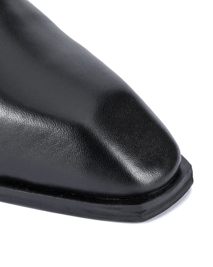 S&B Square-Toe Cuban Chelsea - Black
