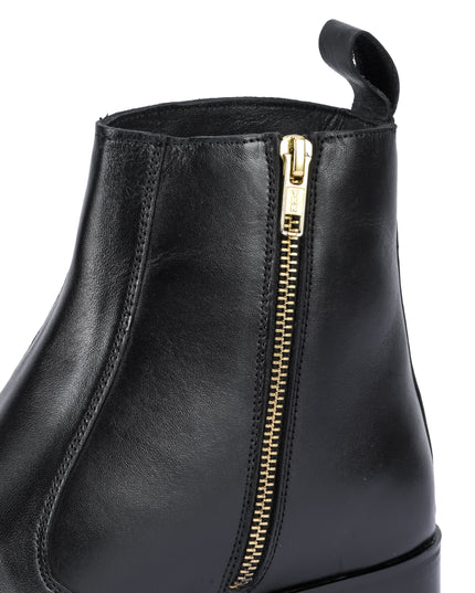 S&B Square-Toe Cuban Chelsea - Black