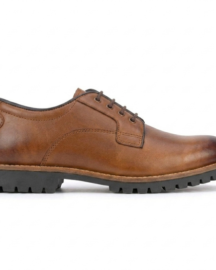 S&B Derby Combo Boot - Brown