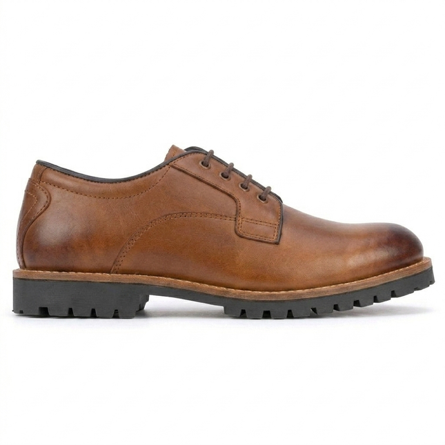 S&B Derby Combo Boot - Brown