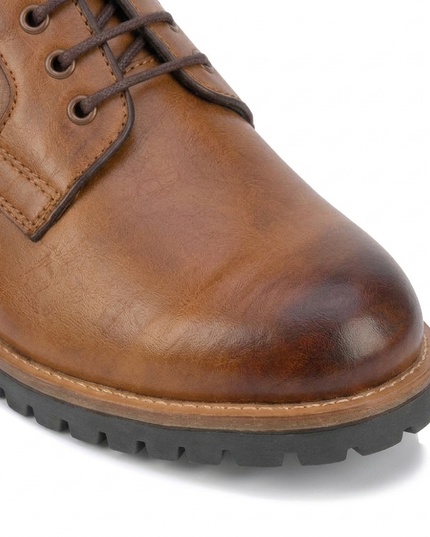 S&B Derby Combo Boot - Brown