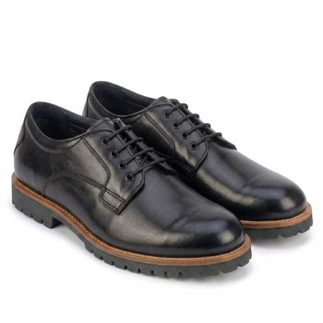 S&B Derby Combo Boot - Black