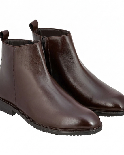 S&B Brown Classic Chelsea Boots