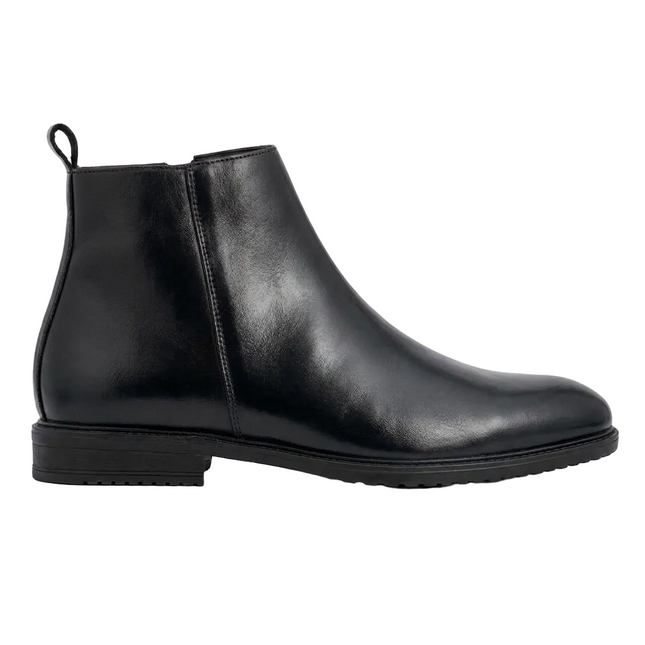 S&B Black Classic Chelsea Boots
