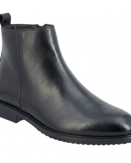 S&B Black Classic Chelsea Boots