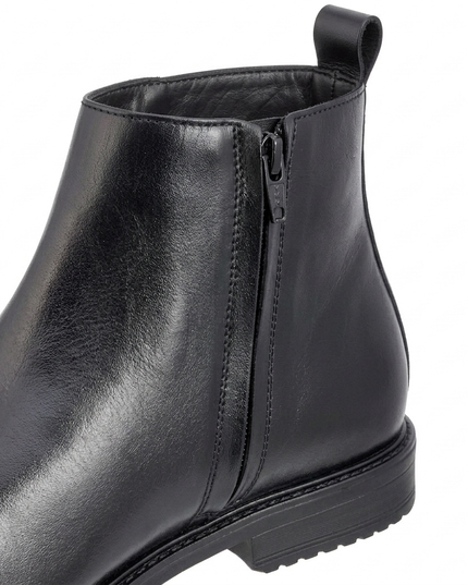 S&B Black Classic Chelsea Boots