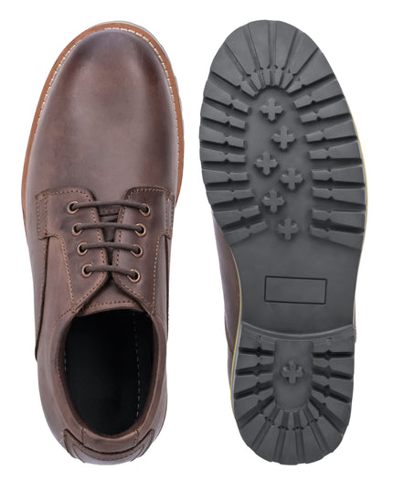 S&B Derby Combo Boot - Brown