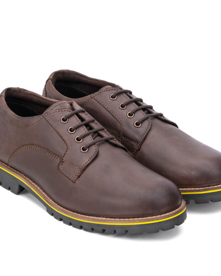 S&B Derby Combo Boot - Brown