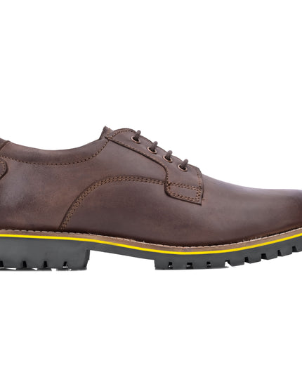 S&B Derby Combo Boot - Brown