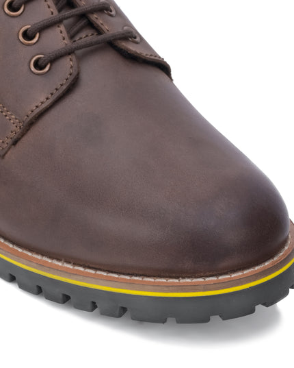 S&B Derby Combo Boot - Brown