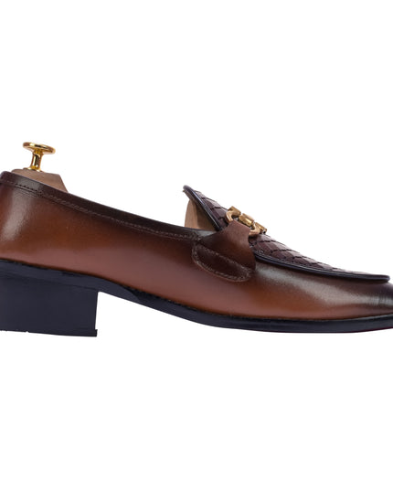 S&B Dual Python Cuban Loafer – Tan