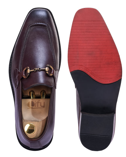 S&B T-Shape Cuban Loafer – Cherry