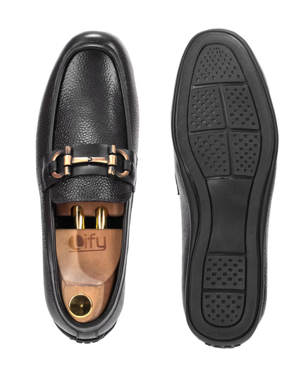 S&B Housebit Driving Loafer - Black