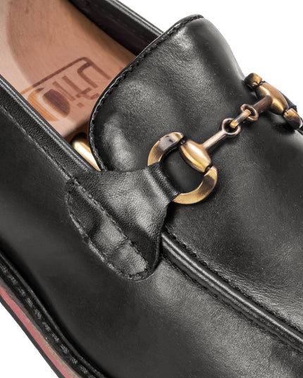 S&B T-Shape Cuban Loafer – Black