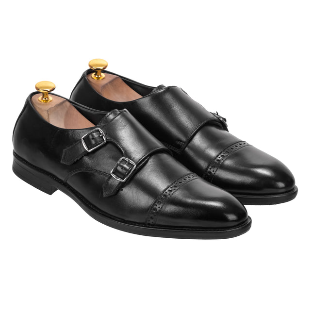 S&B Classic Monk Loafer - Black