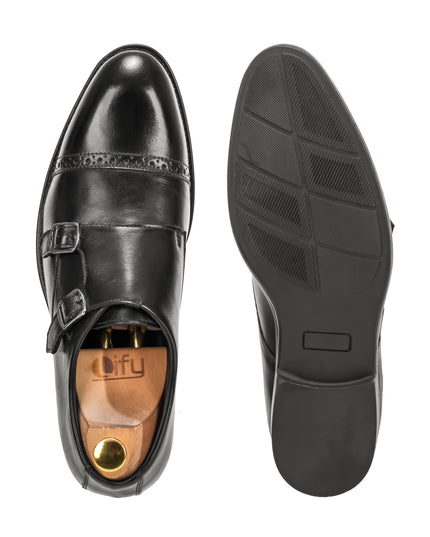 S&B Classic Monk Loafer - Black