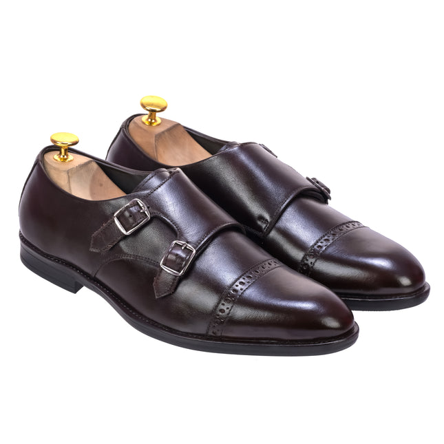 S&B Classic Monk Loafer - Brown
