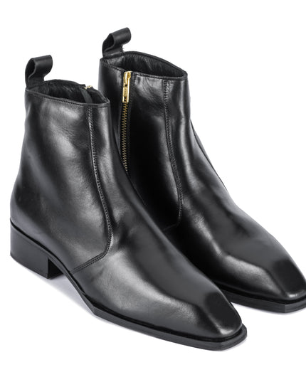 S&B Square-Toe Cuban Chelsea - Black