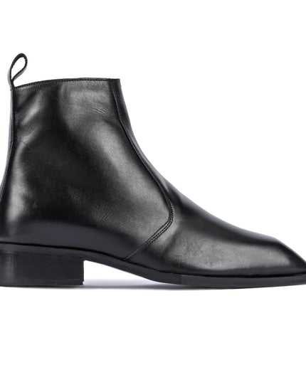 S&B Square-Toe Cuban Chelsea - Black