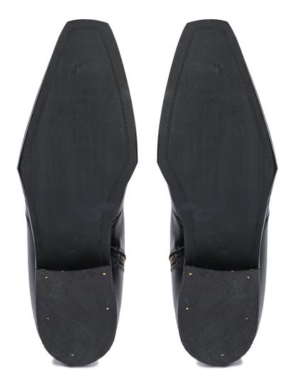 S&B Square-Toe Cuban Chelsea - Brown