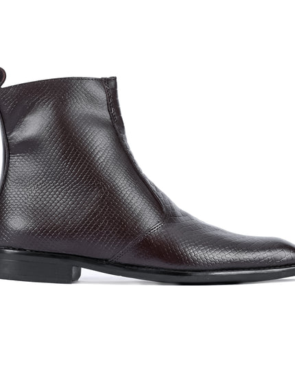 S&B Italian Croco Chelsea - Brown