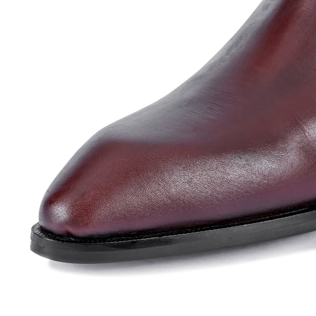 S&B Refined toe Chelsea - Cherry