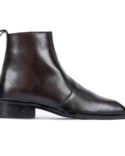 S&B Square-Toe Cuban Chelsea - Brown