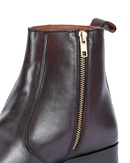 S&B Square-Toe Cuban Chelsea - Brown