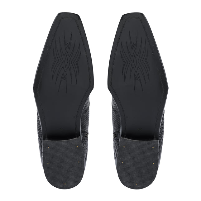 S&B Wing-Tip Cuban Chelsea - Black