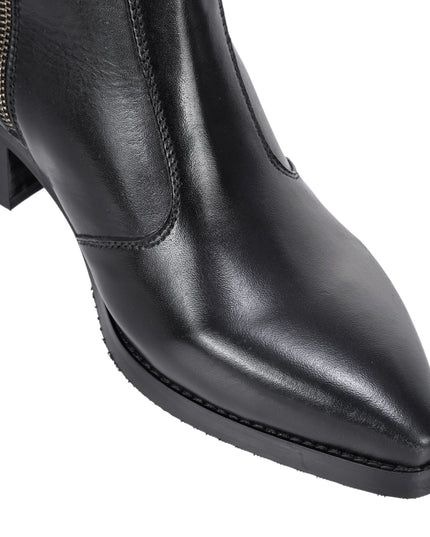 S&B Cowboy Pointed Chelsea - Black