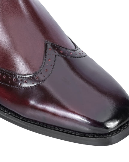 S&B Wing-Tip Cuban Chelsea - Cherry