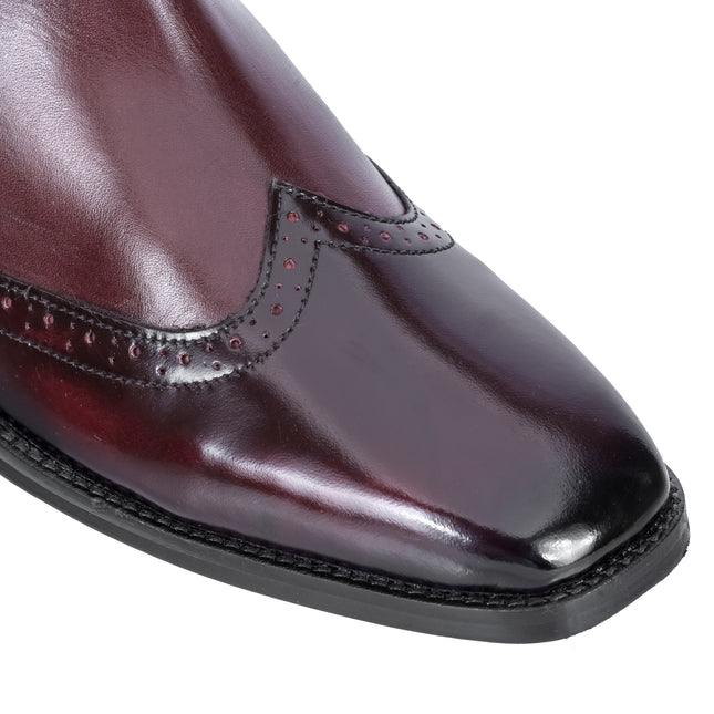 S&B Wing-Tip Cuban Chelsea - Cherry