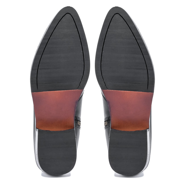 S&B Pointed Cuban Chelsea - Black