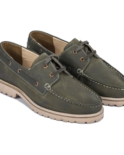 S&B Boat Shoe- Oil Pull Up Leather- Oliver