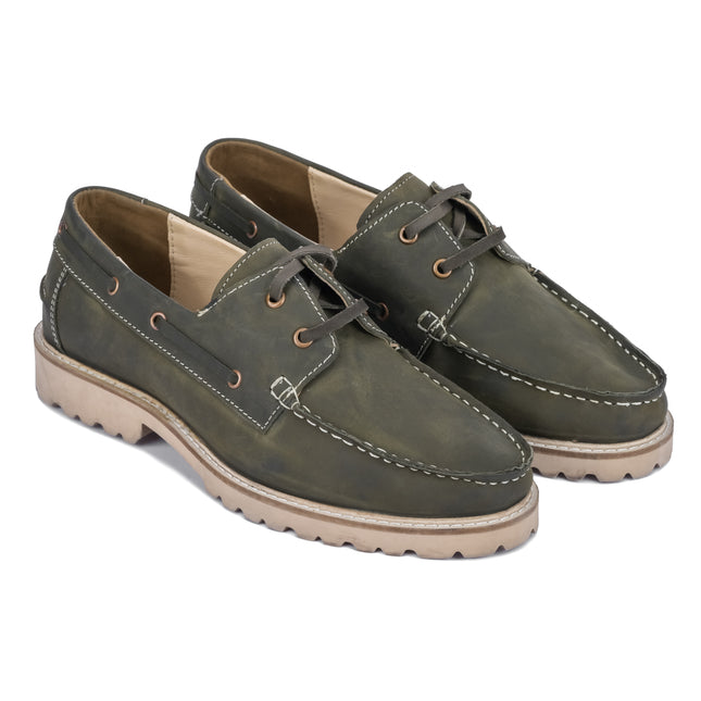 S&B Boat Shoe- Oil Pull Up Leather- Oliver