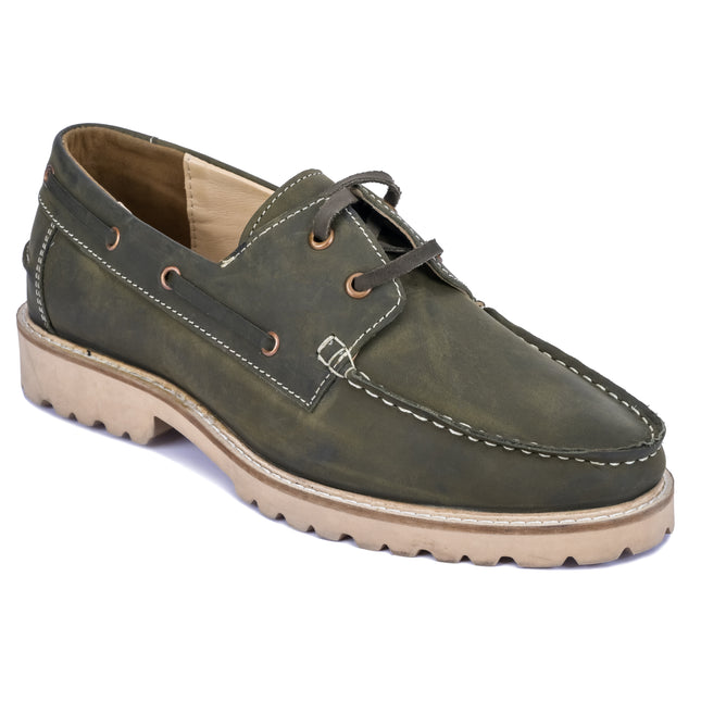 S&B Boat Shoe- Oil Pull Up Leather- Oliver