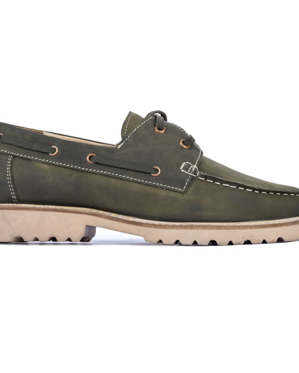 S&B Boat Shoe- Oil Pull Up Leather- Oliver