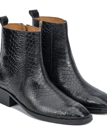 S&B Python Cuban Chelsea - Black
