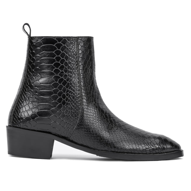 S&B Python Cuban Chelsea - Black