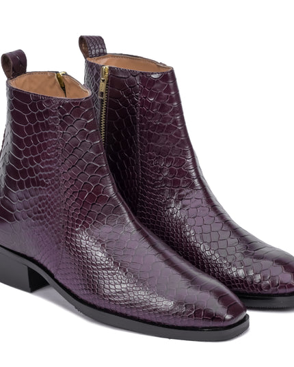 S&B Python Cuban Chelsea - Cherry