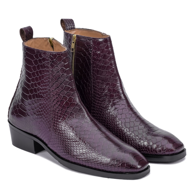 S&B Python Cuban Chelsea - Cherry