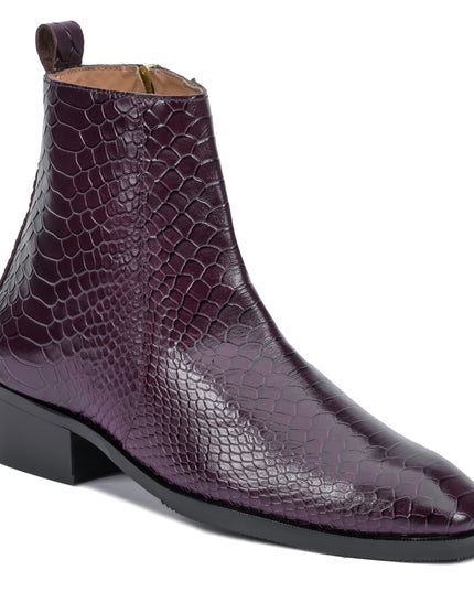 S&B Python Cuban Chelsea - Cherry
