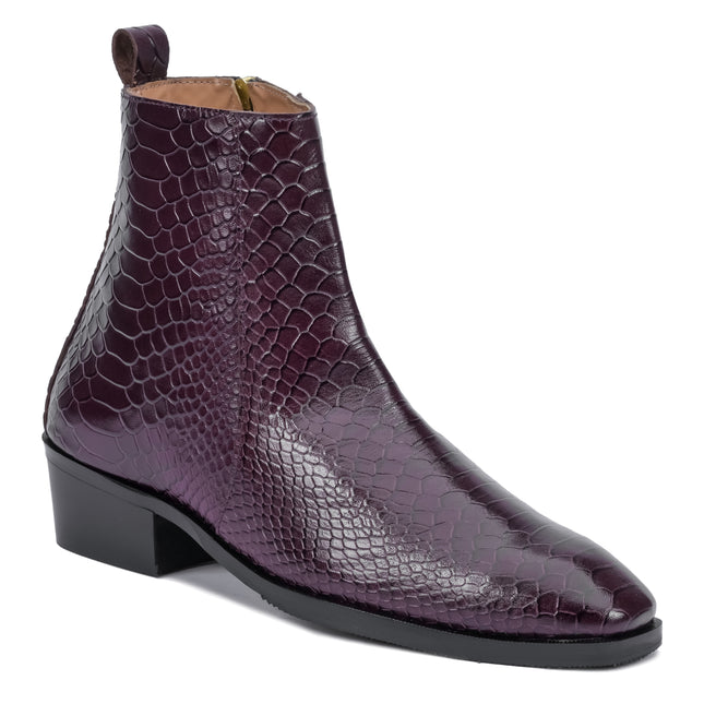S&B Python Cuban Chelsea - Cherry
