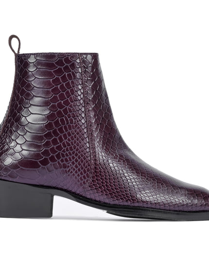 S&B Python Cuban Chelsea - Cherry