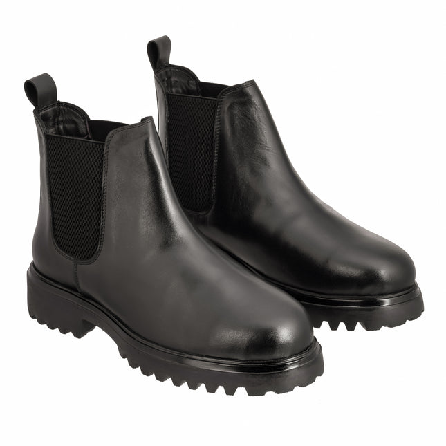 S&B Black Chunky EVA Chelsea Boots