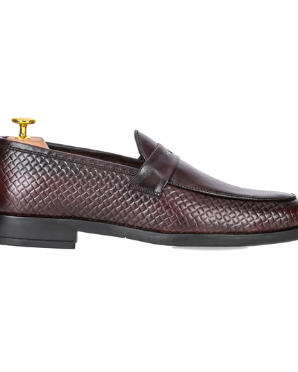 S&B S&B Textured Classic Loafer – Cherry