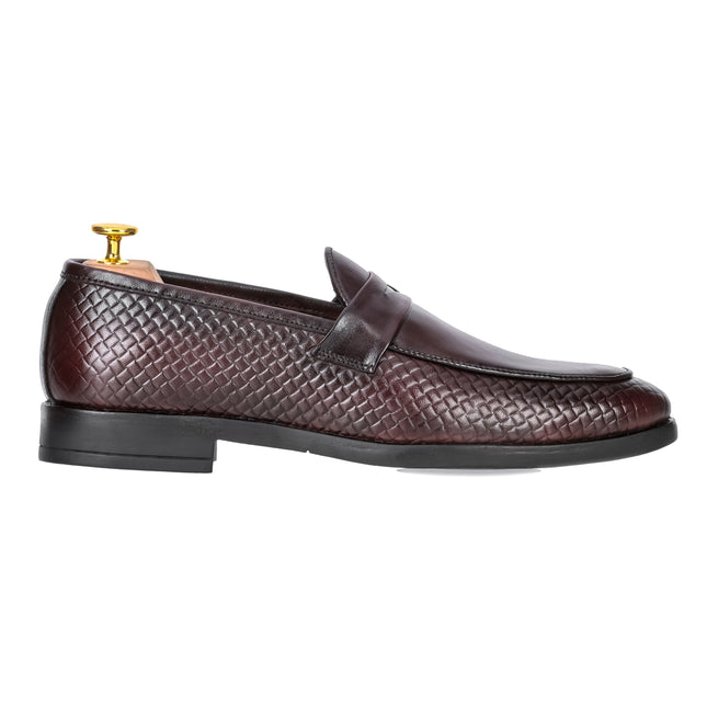 S&B S&B Textured Classic Loafer – Cherry