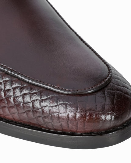 S&B S&B Textured Classic Loafer – Cherry
