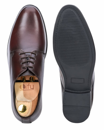 S&B Round Toe Derby - Cherry
